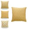 Premium Quality Mustard Yellow Geometric Cushion Cover For Seasonal Charm