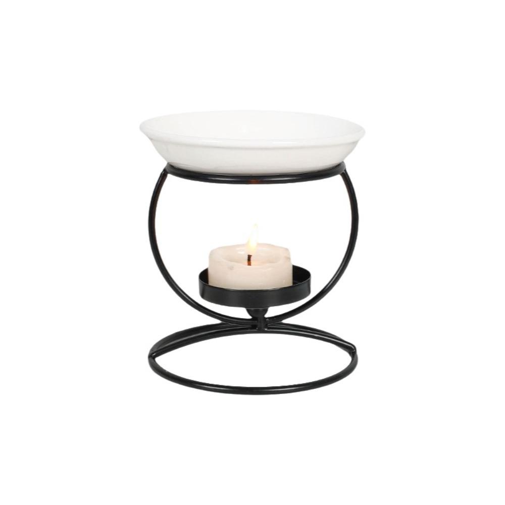 Minimalistischer ätherischer Öl-Brenner Eisen Aromatherapie Kerzenhalter Meditationsraum