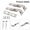 2 Pack 4 Inch Door Flush Bolt Stainless Steel Security Door Guard Concealed Bolt Lever Action Latch With Screws