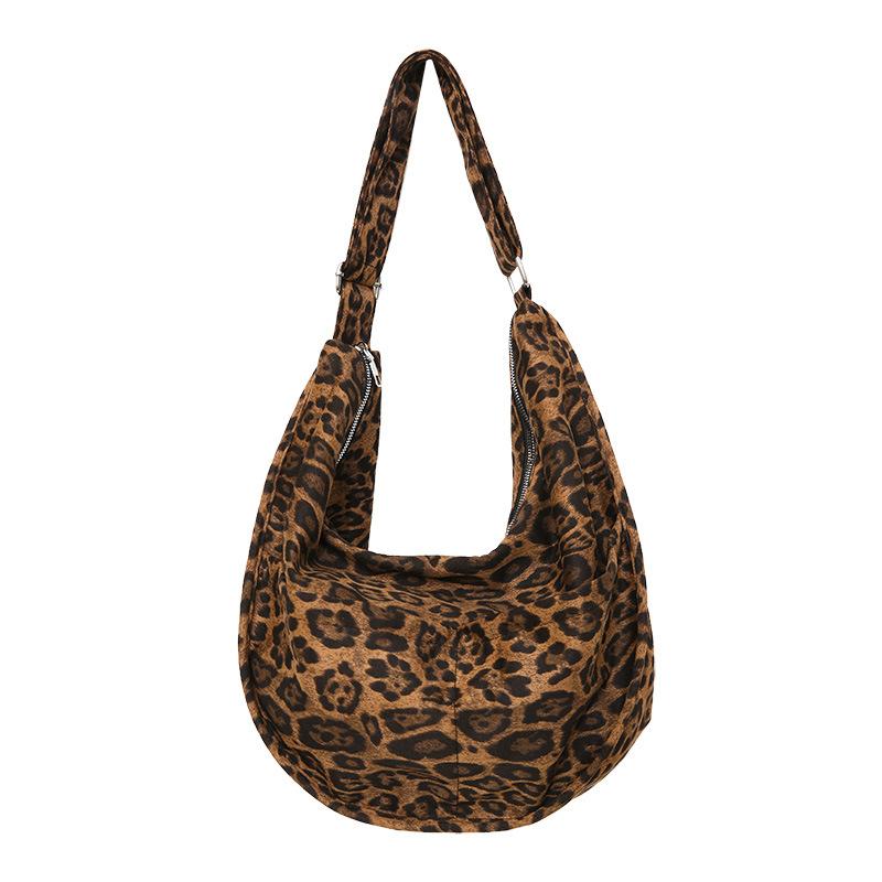 

Autumn and winter new suede women s shoulder messenger bag simple fashion casual versatile daily commute 50*12*28 цветной печати леопарда