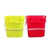 5L Thickened Square Plastic Bucket with Lid for Laundry Detergent, Salt, Pet Food, or Powders (Holds 5kg)