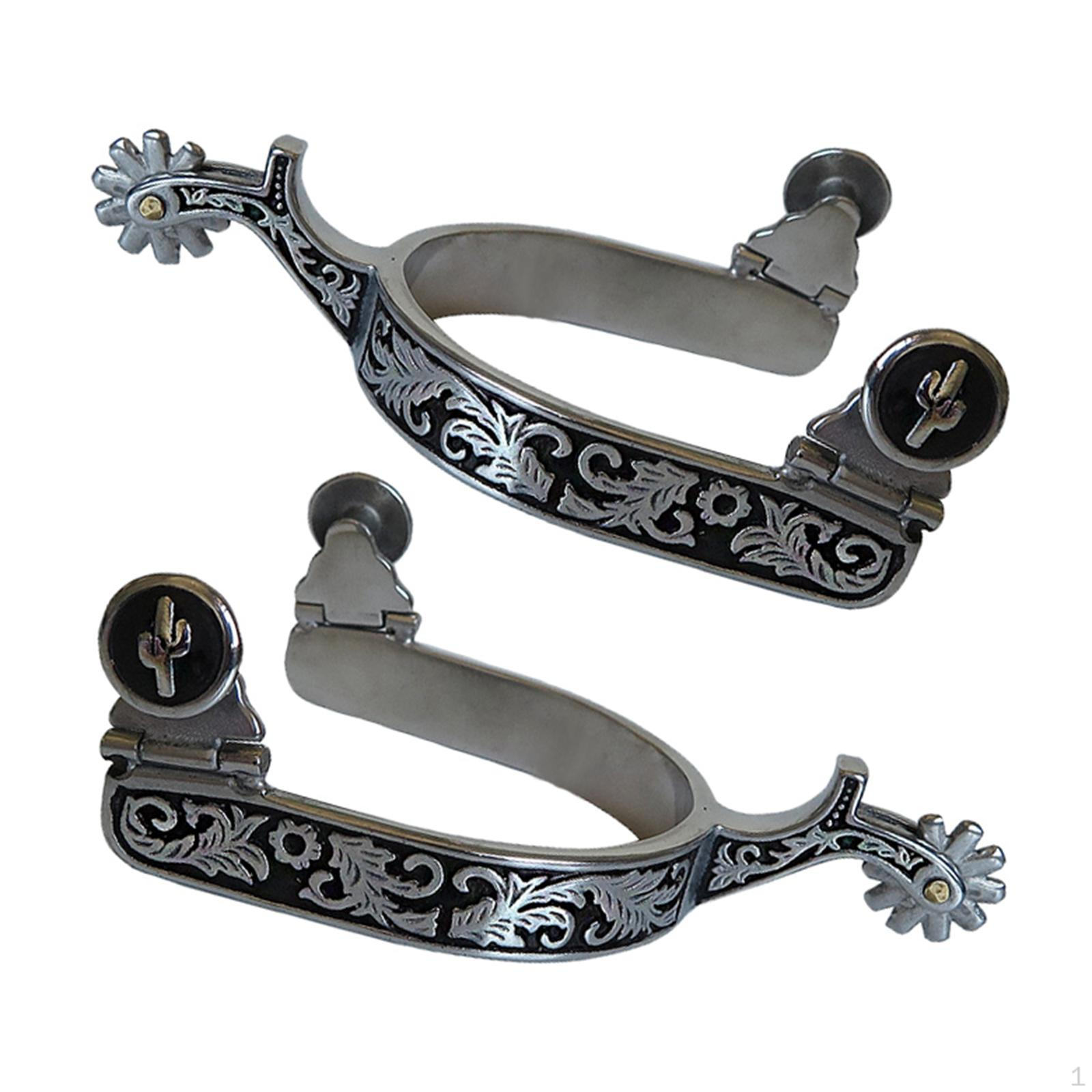 2 антикоррозийных шпоры в западном стиле для оборудования для соревнований Women Silver — фото 7