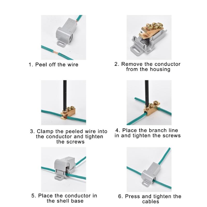 Quick Electrical Cable Terminals Block Junction Box Connectors Wire Connector High Power Splitters Wiring Connector
