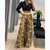 Autumn Women's Fashionable Printed Wide-leg Pants