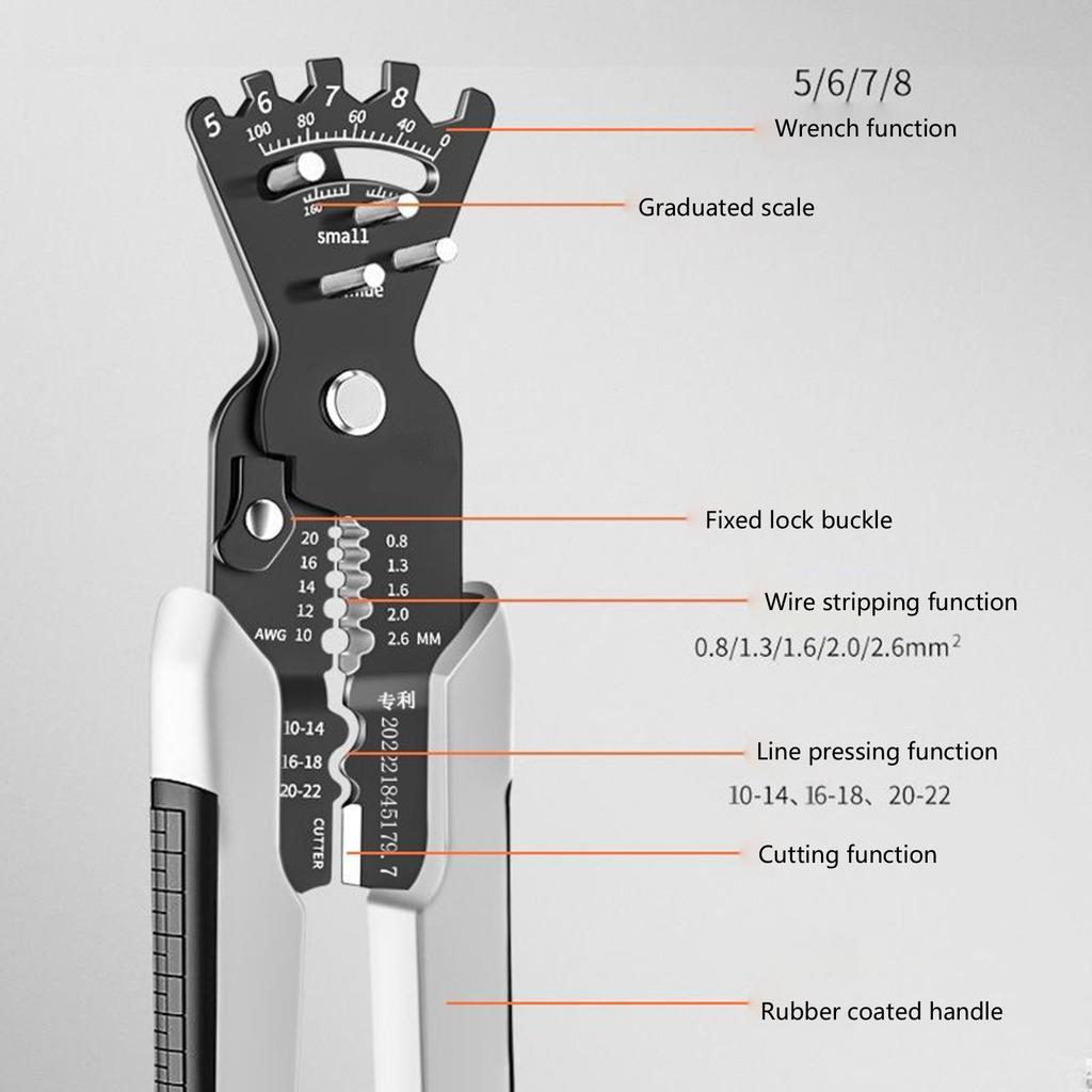 Multifunctional Wire Stripper Electrician Special Bending Wire Stripping Tool Electric Box Wire Trimming Pliers