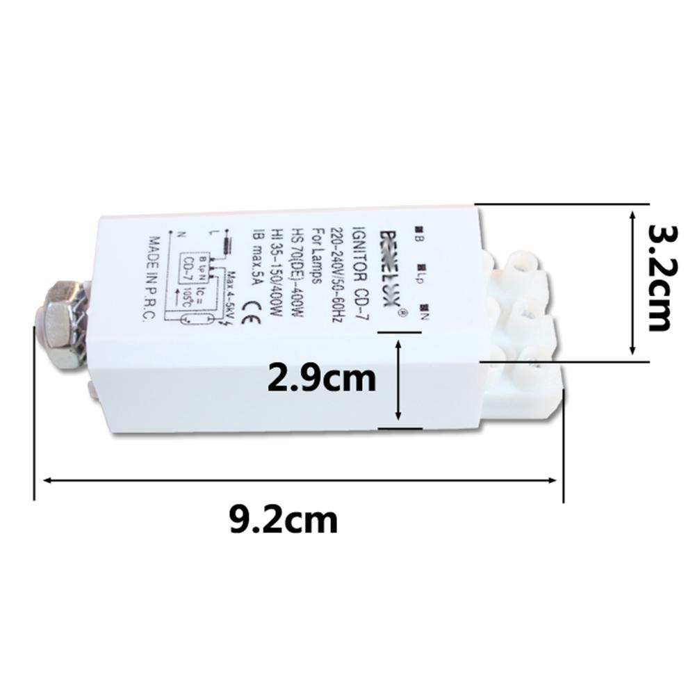 CD-7 70-400W elektronisk tennerstarter for HID HPS-lamper metallhalogenlys HS70DE/400W HI35-150 natriumlamperør