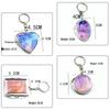 Mini Heart-Shaped Double-Sided Mirror Keychain - Portable Metal Pendant Gift