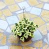 Realistic Hanging Potted Plant Miniature Planter For 1/12 Doll House Scene Setting Plant Pot Living Room Decoration