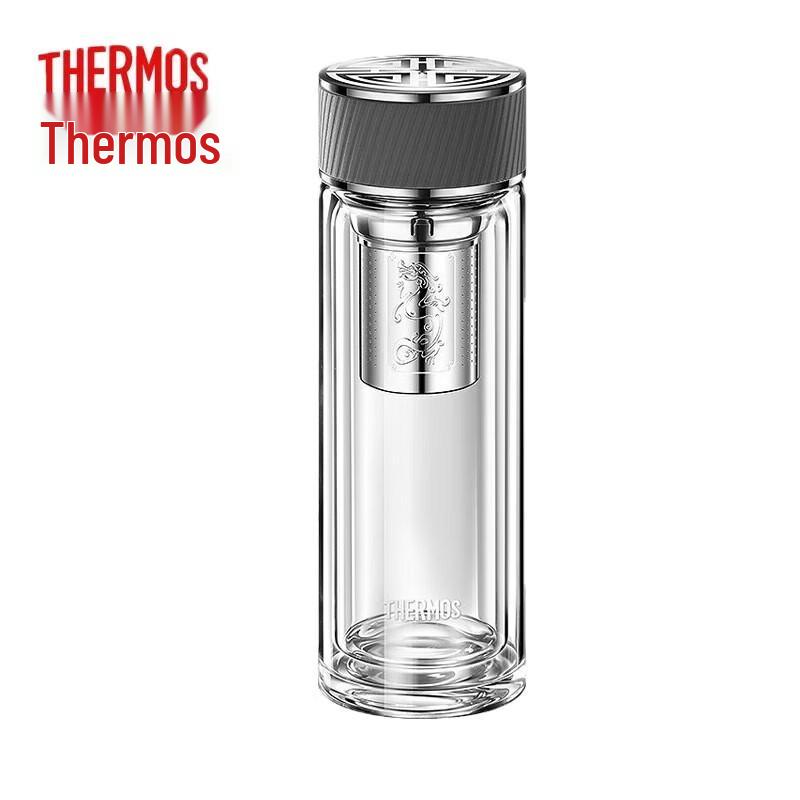 Thermos Бутылка-заварник для чая из двухслойного стекла