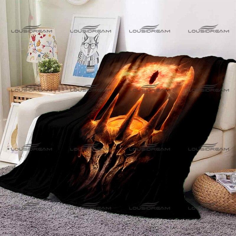 Klasické filmové prvky Dekorativní flanelová tenká deka Horror Eye of Sauron Vzor Deka Přenosná domácí cestovní deka do kanceláře