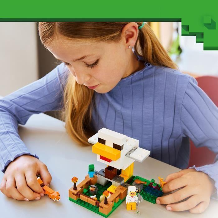 LEGO Minecraft 21585 Hühnerfarm - Bauspielzeug für Mädchen und Jungen ab 7 Jahren
