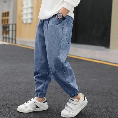 Jeans para Niños para Primavera y Otoño, Ropa Infantil para Niños Pequeños, Medianos y Grandes, Estudiantes Niños, y Pantalones para Niños