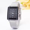 Watch Bracelet Unisex Silver Square Luxury Crystal Alloy Wrist Watches Quartz Clock Saat Gift