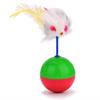 Cat Kitten Funny Mouse Tumbler Ball Plastic Teaser Game Play Rustling Toy