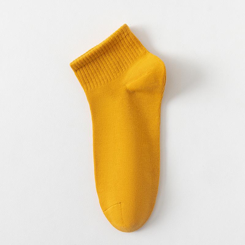 Men's Socks, Solid-color Cotton Socks, Summer Anti-odor, Sweat-absorbing, Antibacterial, Spring and Summer Thin Breathable Short Socks