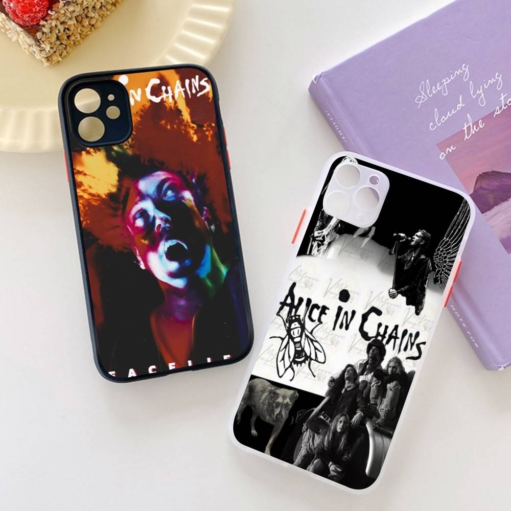 A-Alice I-In C-Chains Matte Transparent Phone Cover For iPhone Case 16 15 14 13 12 11 Pro Max X XS Max Plus