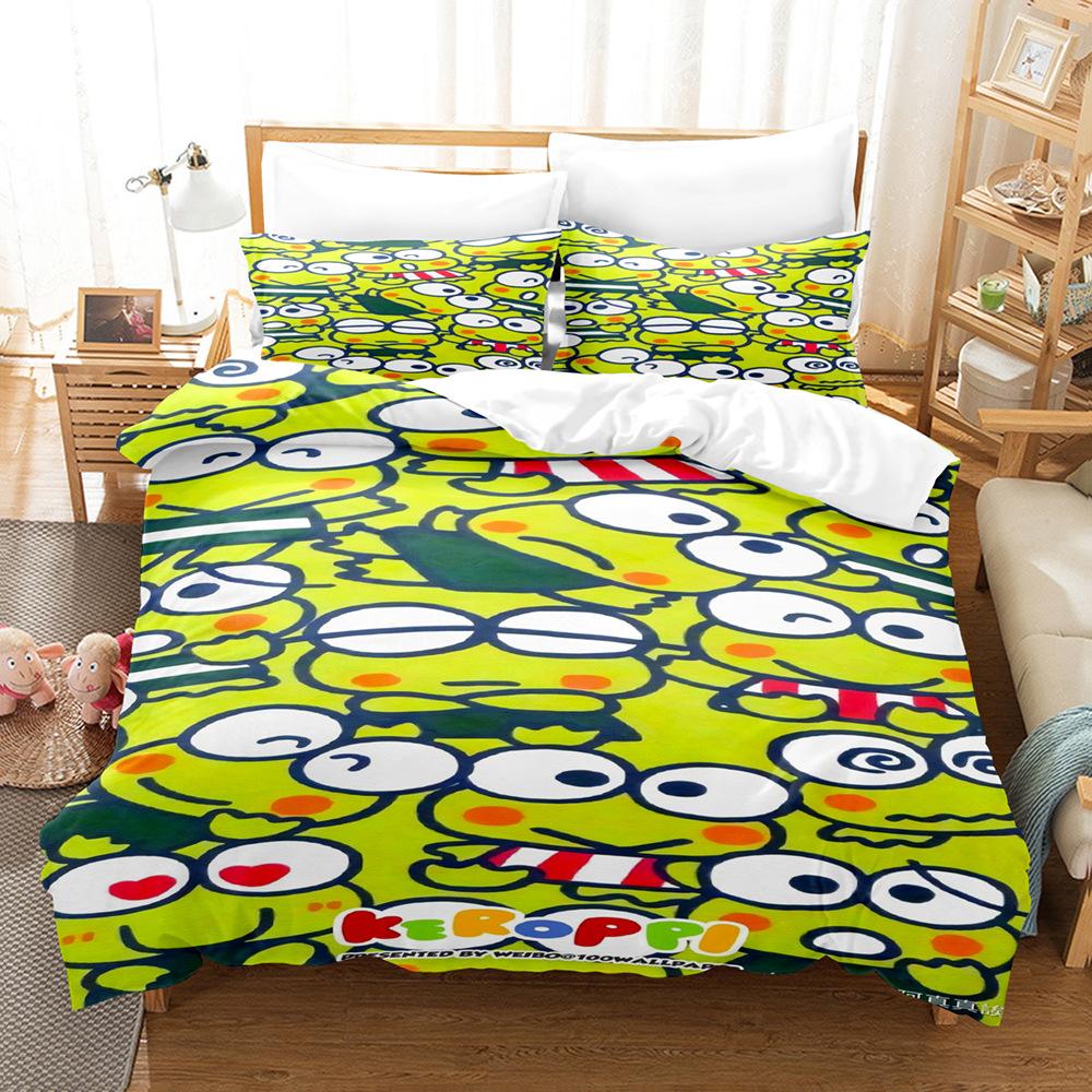 

Three-Piece Bed Sheet Quilt Cover 3D Digital Printing Home Textile 90 * 200