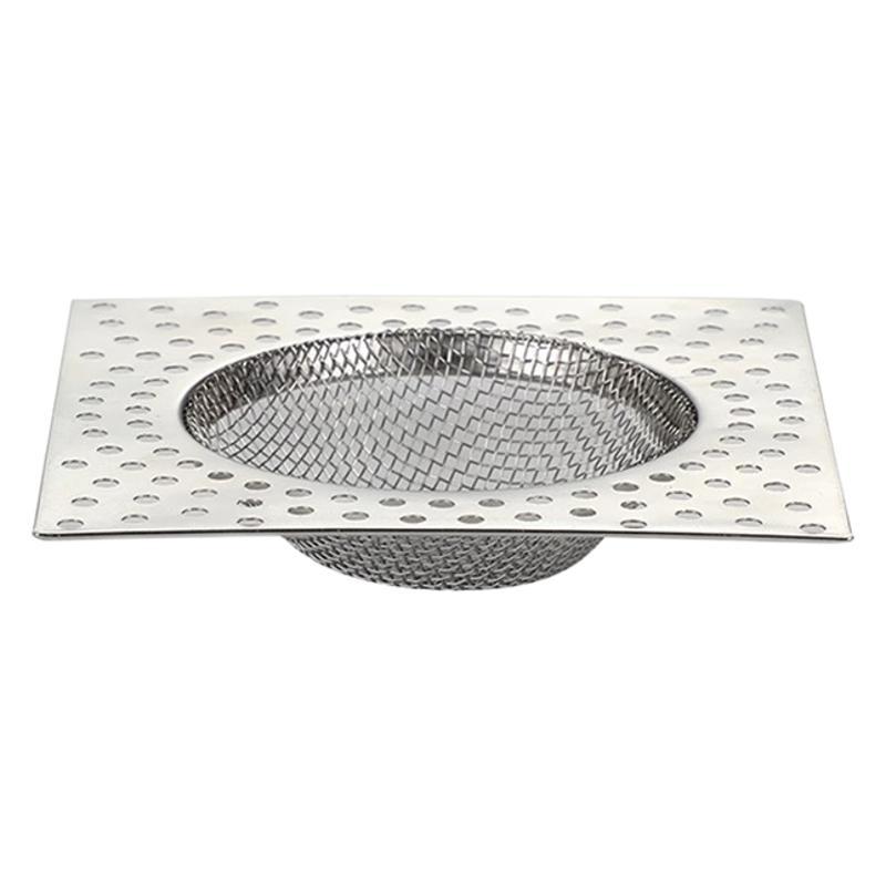 

Квадратный канализационный слив для ванной комнаты Универсальный против засорения Волосы Сетчатый фильтр для слива пола 1PC