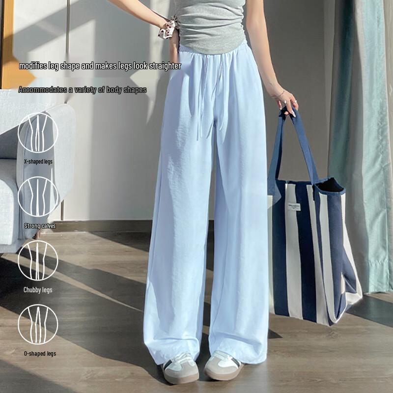 MJ STYLE Women's Relaxed High-Waist Wide-Leg Pants