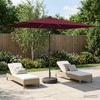 Garden Umbrella with LED Lights and Base 200 X 300 Cm