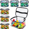 Large Capacity Storage Bag PVC Transparent Waterproof Toy Puzzle & Block Organizer Travel Makeup Bags Home Organization Supplies