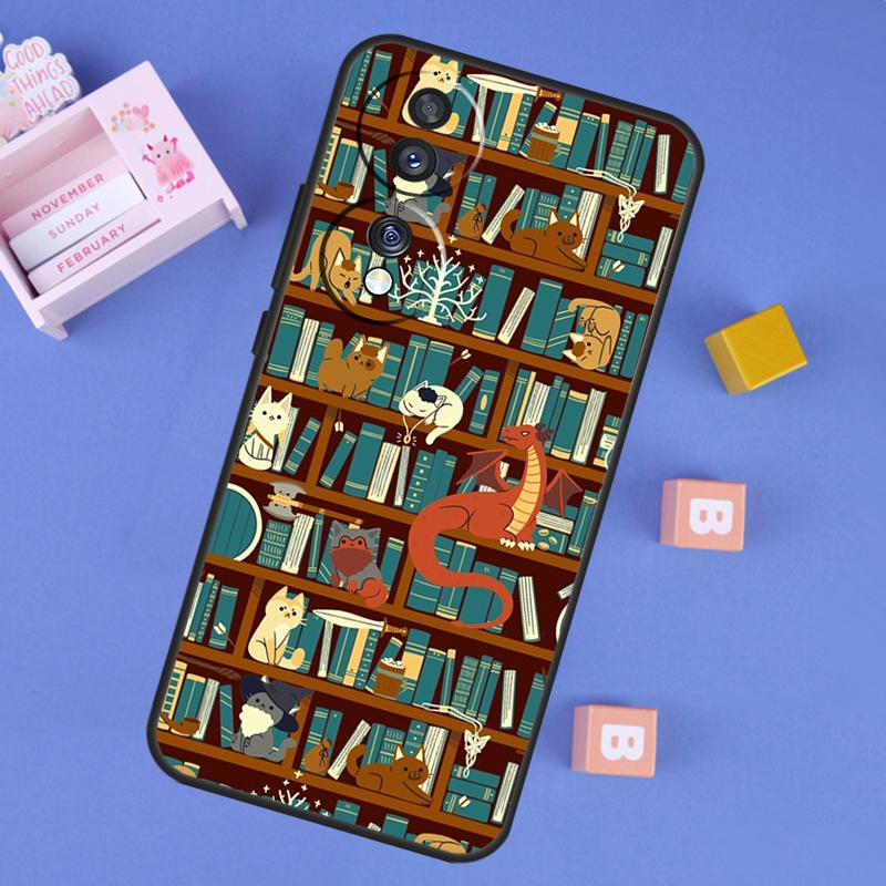 

Library In Wonderland Case For Honor Win RT 400 200 Pro 50 70 90 X9a X9b X9c X9d X8b X8c Magic 8 Pro 6 7 Lite Cover Honor 90 Lite
