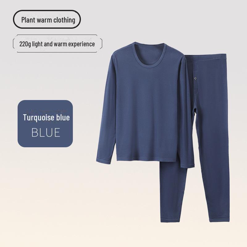 Men's and Women's Lyocelle Velvet Thermal Underwear Set - Warm Autumn and Winter Suit
