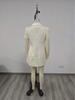 2026 Trendy European & American Solid Color Patchwork Button Slim Fit Dress for Women