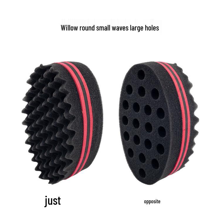 Oval Curling Sponge Roll Brush for Messy or Short Hair