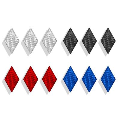 1Pcs Carbon Fiber Car Steering Wheel Center Emblem Sticker For Outlander RalliArt ASX Pajero Lancer Interior Decor