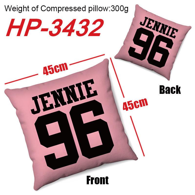 Blackpink Anime Printed Removable Washable Pillows Cushions
