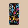 Musical Note Staff Mobile Phone Case for Samsung Galaxy S26 S25 S24 S23 S22 S21 S20 Note20 Plus FE Ultra Colorful Cover Cover
