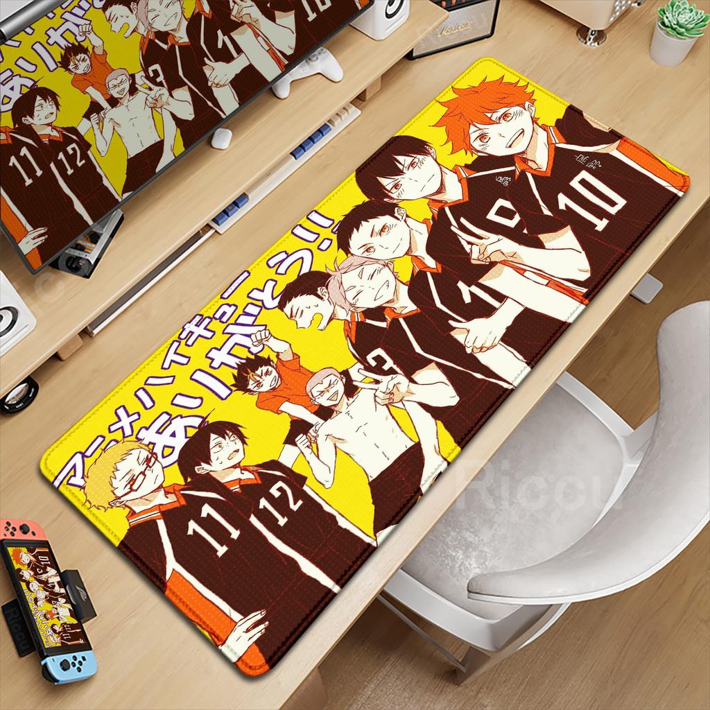 Xxl Laptop Carpet Mouse Pad Anime Haikyuu Manga Mm Keyboard Office Rubber Deskmat Game Anti Slip Hd Printing Mousepad Diy