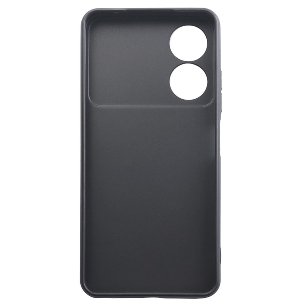 

For ZTE Blade A34 Case Soft Matte Finish TPU Phone Cover (Precise Lens Cutouts) Black