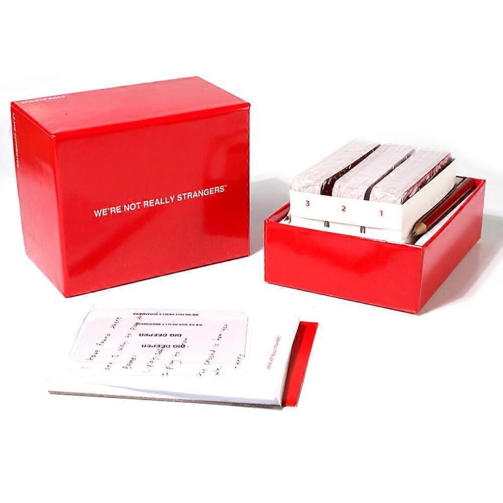 (Couples Edition) WE'RE NOT REALLY STRANGERS - an Interactive Adult Card Game and Icebreaker. Friendship Edition - A Best Friend 150 Wildcards