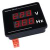 Digital AC Voltmeter Frequency Meter Tester Gauge Panel Mounting LED Display 50500V 10.099.9hz