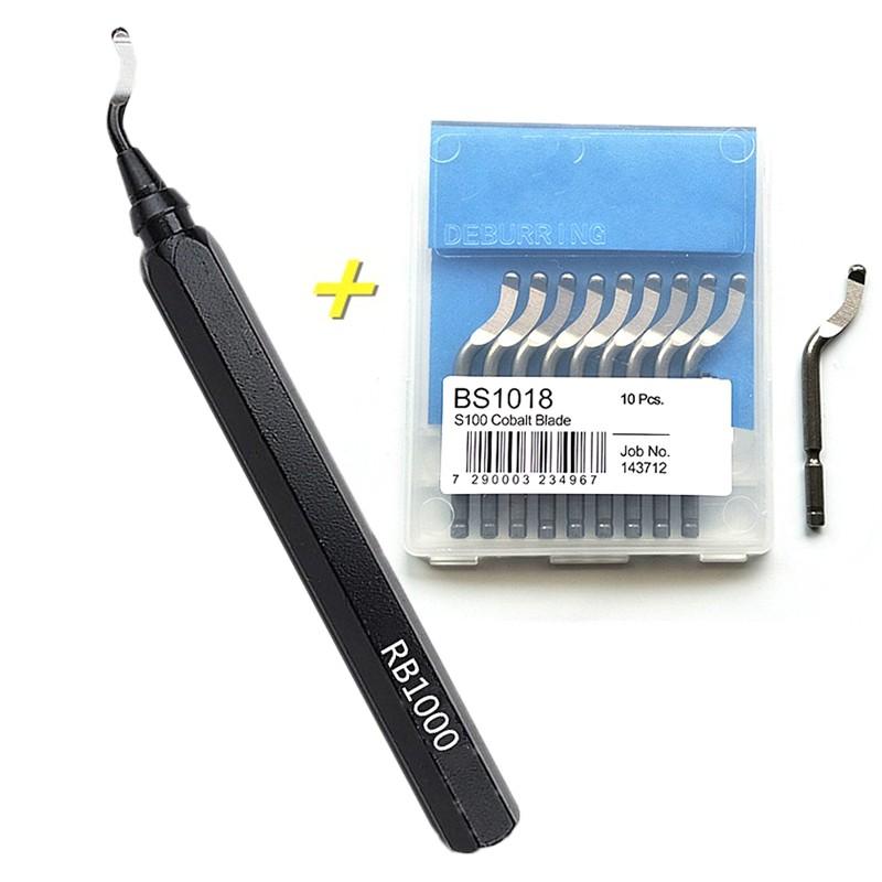 Metal Handle Burr Trimmer RB1000 Edgers Scraper HSS Pipe Quick Clamping Deburring Trimming Tool BS1010 BS1018 BK3010