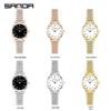 Sanda Douyin Women's Trendy Diamond Roman Numeral Steel Band Waterproof Watch