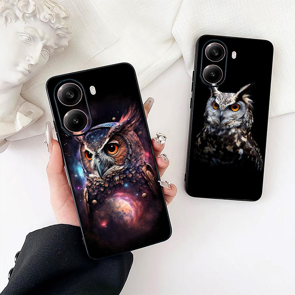 Cartoon Owl Bird Wallpaper Phone Cover for Samsung Galaxy A06 A05 A14 A50 A51 A52 A12 A13 A23 A70 A07 A25 A26 A72 A56 Case