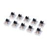 10Pcs Knocking 3 Pin Tactile Switches Dust-proof Keyboard Switch Replacement  Gaming Keyboard