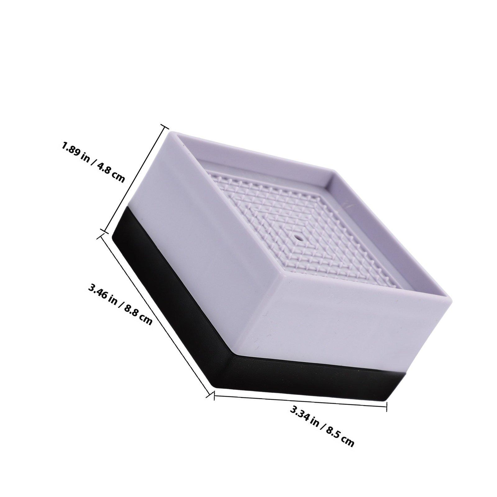 

4Pcs Furniture Risers Bed Lifts Heavy Duty Non-Slip Riser Blocks for Beds Sofas Cabinets Tables Desks Washing Machines Floor серый