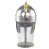 Viking Wolf Armor Helmet Silver Gold  Medieval Metal Knight Helmets With Brass Accents Chainmail  Wearable For Adult
