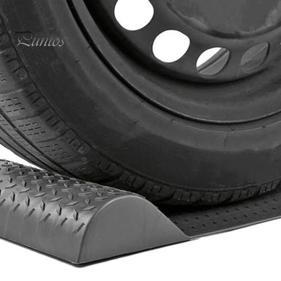 Wheel Anti-slip Parking Mat Wear Resistant Enhanced Grip Compact Portable Design Versatile Heavy-Duty Wheel Stopper Non-Slip Pad