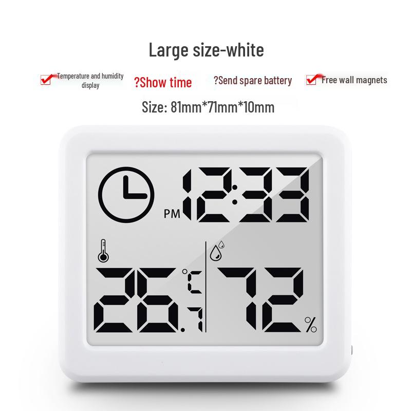 Pandun 1cm Thin Digital Indoor Thermometer & Hygrometer for Smart Homes