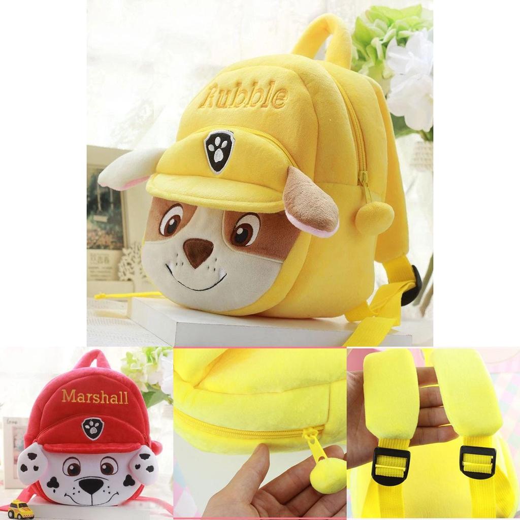 Paw Patrol Plush Backpack Soft Shoulder Bag For Kids Children Schoolbag Gift