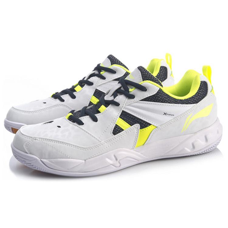Li Ning Koba Textile, Synthetic Leather Slip Resistant, Abrasion Resistant, Lightweight Low Top Badminton Shoes Unisex AYTM079-5
