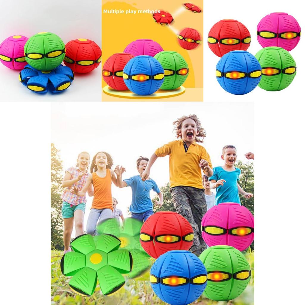 Lustiger und interaktiver Fuß-gesteuerter leuchtender Scheibenball Spielzeug Transformierbares Design Kunststoffmaterial 25*25*5 Spez