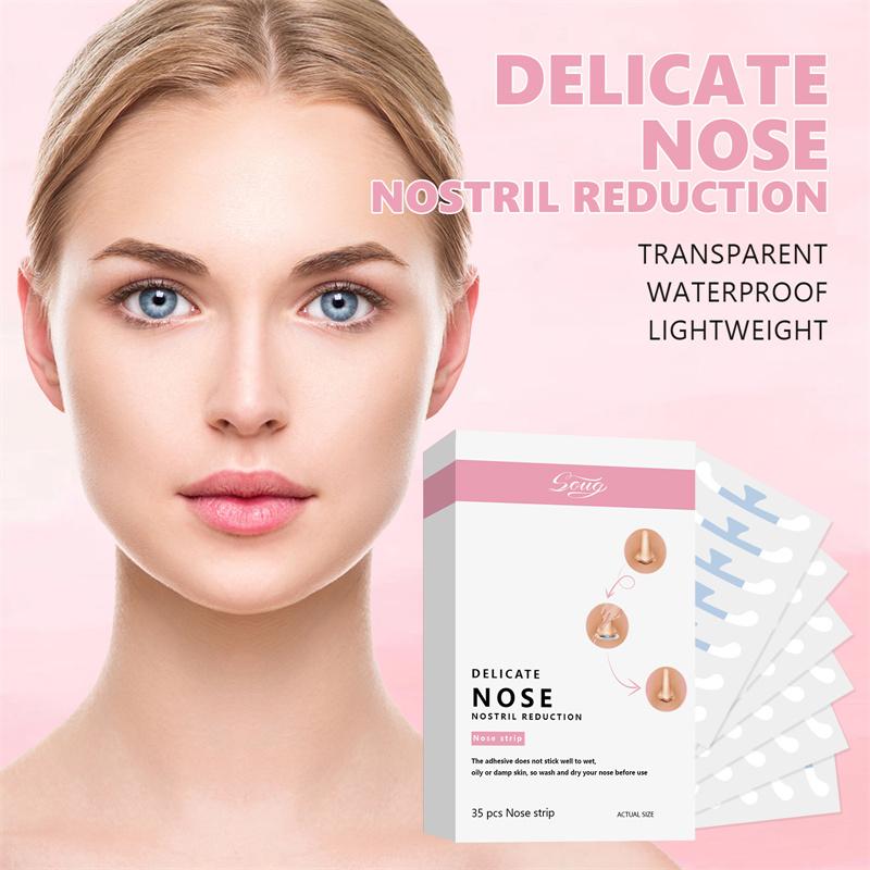 Cosplay Spesielle Nesekrympestrips Krymper Nesefløyene Liten Nese Smal Tynn Nese Usynlig Skjønnhet Krympende Nesefløyklistremerker