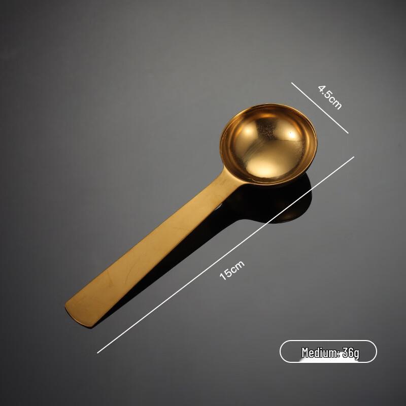 

Qianxing 304 Stainless Steel Gold 20ml Measuring Spoons, 6-Pack