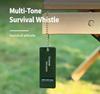 Outdoor Sports Tri-Frequency Survival Whistle High-Pitched First Aid Life-Saving Earthquake Signal Alarm